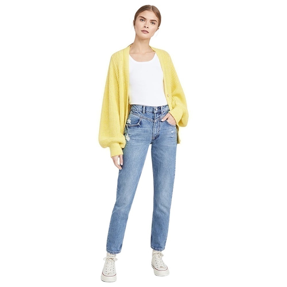 New! Boyish The Roy High Rise Yoke Front Skinny Rigid Jeans